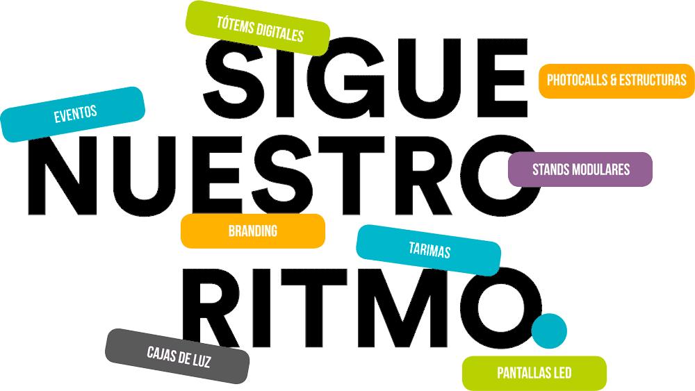 Sigue nuestro ritmo cabecera movil negro